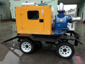 Rain cover trailer water pump unit