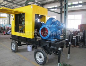 Rain cover trailer water pump unit